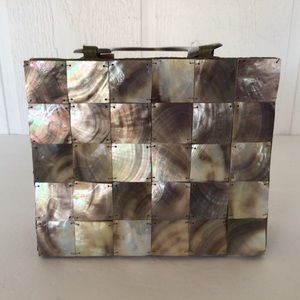 VINTAGE MOTHER OF PEARL HANDBAG